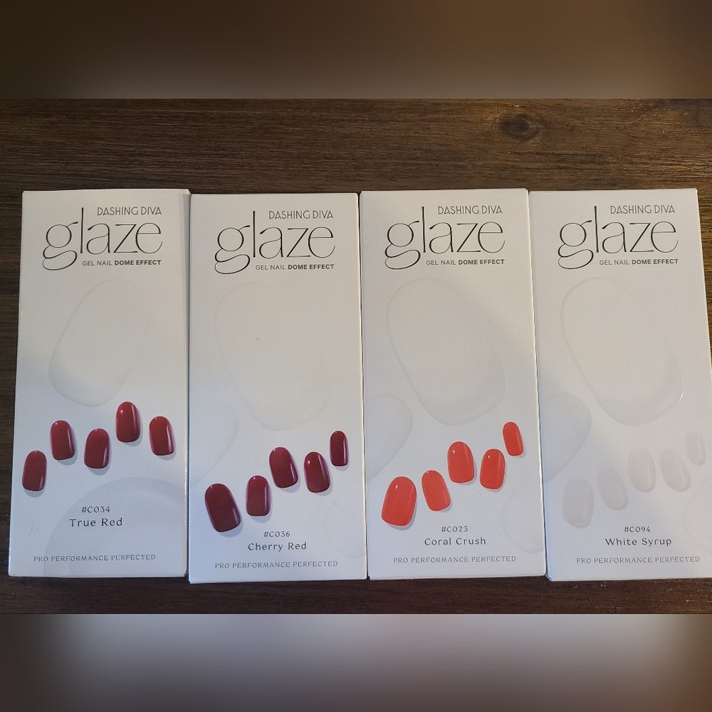 Dashing Diva Glaze Gel Nail - Set of 4 - NIB